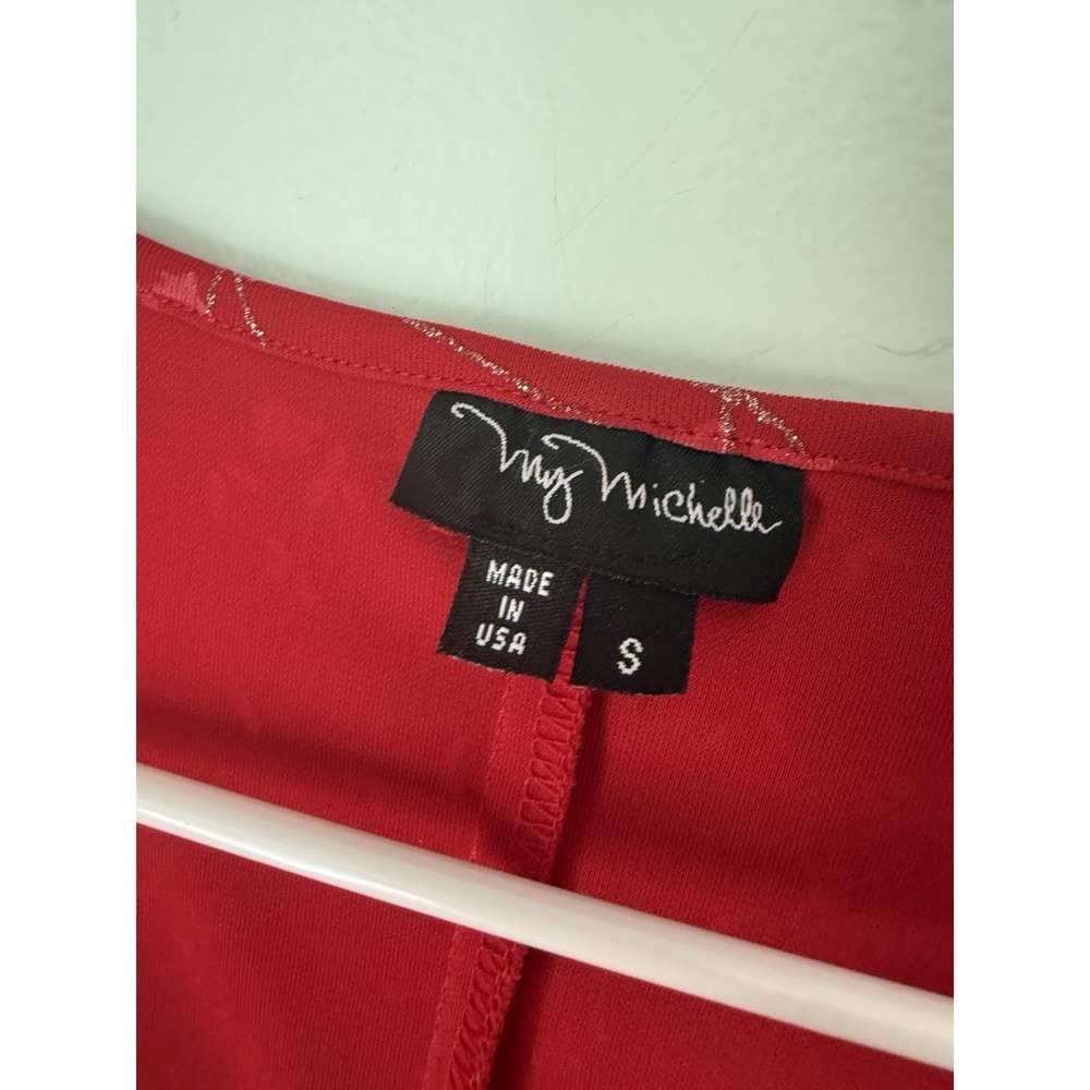 Whimsigoth My Michelle Dress S Red Mesh Babydoll Floral Y2K 90's Indie - Picture 4 of 7